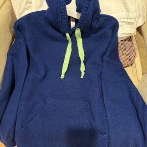 Women's Anthropologie Blue Hoodie Sweater, XXS, Pocket, NWT